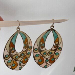 Large scale bo-ho earrings